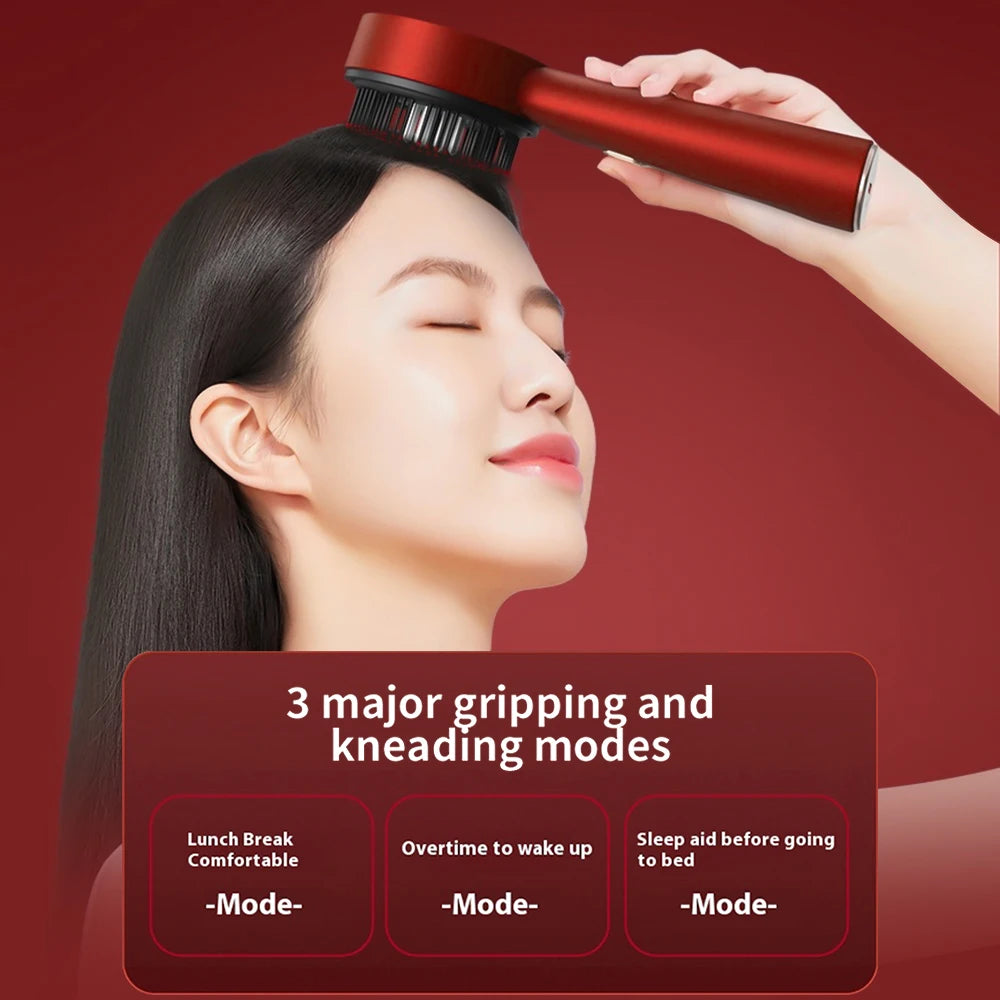 Electric Massage Comb Vibration Red Light Hair Growth