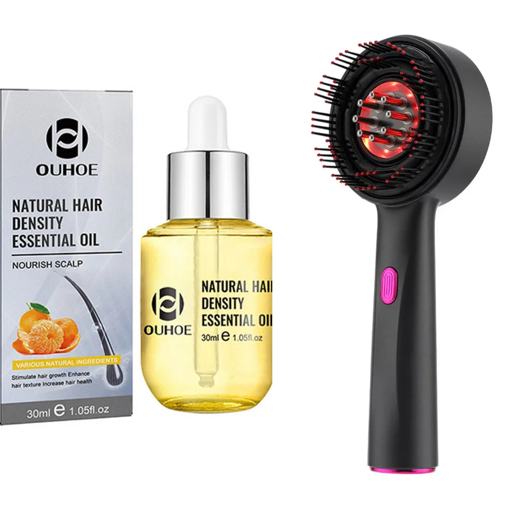 Electric Massage Comb Vibration Red Light Hair Growth