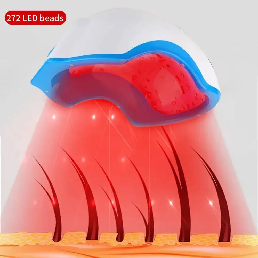 272 Laser Hair Growth Helmet Fast Hair Regrowth Cap Scalp