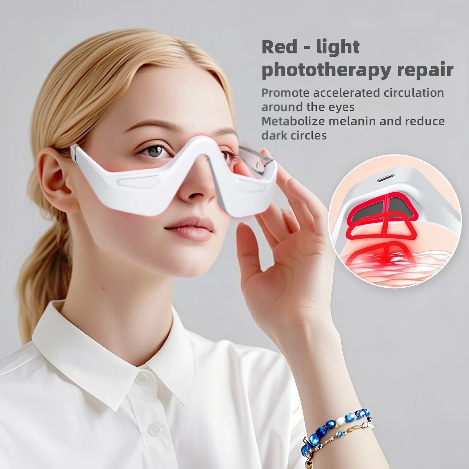 Under Eye Red Light Therapy Device