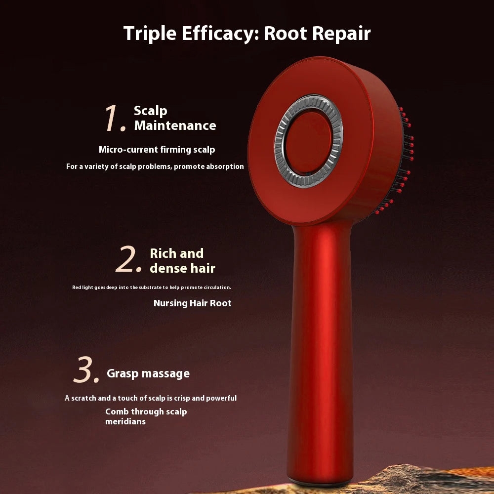 Electric Massage Comb Vibration Red Light Hair Growth