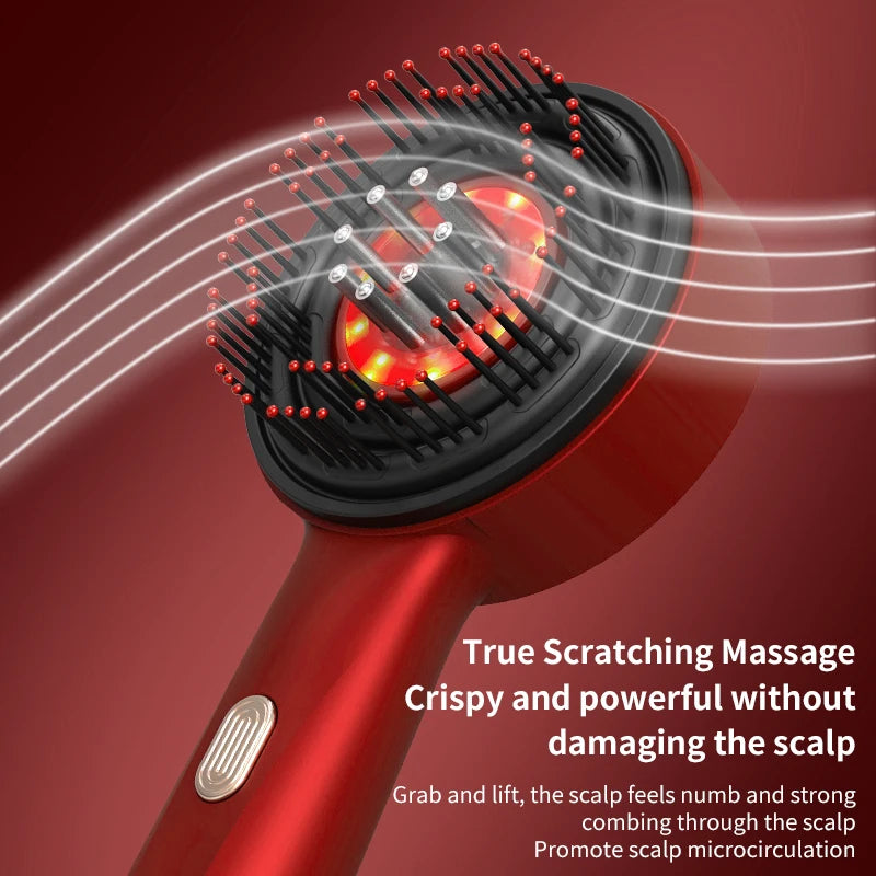 Electric Massage Comb Vibration Red Light Hair Growth
